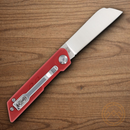 Rough Ryder Vibe Slip Folding Knife 2.25" Stainless Steel Blade Red G10 Handle.