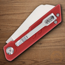 Rough Ryder Vibe Slip Folding Knife 2.25" Stainless Steel Blade Red G10 Handle.