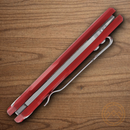 Rough Ryder Vibe Slip Folding Knife 2.25" Stainless Steel Blade Red G10 Handle.