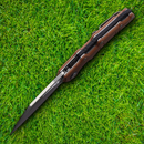 Rough Ryder Linerlock Folding Knife 3.75" D2 Tool Steel Blade Brown Micarta Handle.