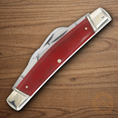 Rough Ryder Long Rifle Congress Pocket Knife Stainless Steel Blades Red Bone Handle.