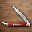 Rough Ryder Long Rifle Large Toothpick Folding Knife Stainless Steel Blades Red Bone Handle.
