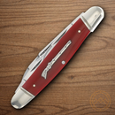 Rough Ryder Long Rifle Stockman Pocket Knife Stainless Steel Blades Red Bone Handle.