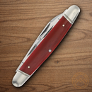 Rough Ryder Long Rifle Stockman Pocket Knife Stainless Steel Blades Red Bone Handle.