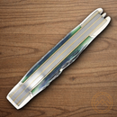 Rough Ryder Bluegill Copperhead Pocket Knife Stainless Steel Blades Blue/Green Bone Handle.