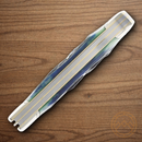 Rough Ryder Bluegill Trapper Pocket Knife Stainless Steel Blades Blue/Green Bone Handle.