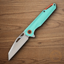 Rough Ryder Miami Fast Folding Knife 3.25" D2 Tool Steel Blade Teal Aluminum Handle.