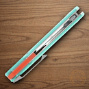 Rough Ryder Miami Fast Folding Knife 3.25" D2 Tool Steel Blade Teal Aluminum Handle.