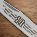 Rough Ryder 30th Anniversary Trapper Pocket Knife Stainless Steel Blades Blue Pakkawood Handle.