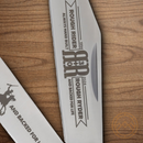 Rough Ryder 30th Anniversary Stockman Pocket Knife Stainless Steel Blades Black Pakkawood Handle.