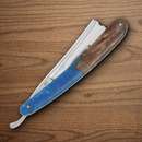 Rough Ryder Pandora Swirl Folding Knife 4.5" Stainless Steel Blades Blue Resin/Wood Handle.