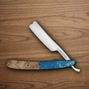 Rough Ryder Pandora Swirl Folding Knife 4.5" Stainless Steel Blades Blue Resin/Wood Handle.