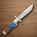 Rough Ryder Pandora Swirl Folding Knife 3.75 Stainless Steel Blade Blue Resin/Wood Handle.