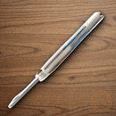 Rough Ryder Pandora Swirl Folding Knife 3.75 Stainless Steel Blade Blue Resin/Wood Handle.