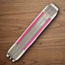 Rough Ryder Tiny Trapper Pocket Knife Stainless Steel Blades Pink Bone Handle