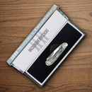 Rough Ryder Tiny Trapper Pocket Knife Stainless Steel Blades Abalone Handle