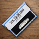 Rough Ryder Mini Canoe Pocket Knife Stainless Steel Blades White Micarta Handle