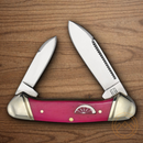 Rough Ryder Mini Canoe Pocket Knife Stainless Steel Blades Pink Bone Handle
