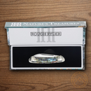 Rough Ryder Mini Canoe Pocket Knife Stainless Steel Blades Abalone Handle