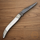 Rough Ryder Tuxedo Small Toothpick Folding Knife 440 Steel Blade White Micarta Handle