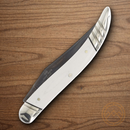 Rough Ryder Tuxedo Small Toothpick Folding Knife 440 Steel Blade White Micarta Handle