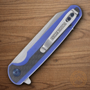 Rough Ryder Linerlock Folding Knife 2.88" Stainless Steel Blade Blue G10 Handle