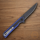Rough Ryder Linerlock Folding Knife 3.63" Stainless Steel Blade Blue G10 Handle