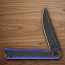 Rough Ryder Linerlock Folding Knife 3.63" Stainless Steel Blade Blue G10 Handle