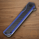 Rough Ryder Linerlock Folding Knife 3.63" Stainless Steel Blade Blue G10 Handle