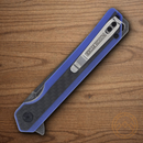 Rough Ryder Linerlock Folding Knife 3.63" Stainless Steel Blade Blue G10 Handle