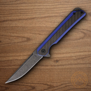 Rough Ryder Linerlock Folding Knife 3.63" Stainless Steel Blade Blue G10 Handle