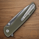 Rough Ryder 1st Infantry Folding Knife 3.5" Stainless Steel Blade OD Green G10 Handle