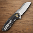 Rough Ryder Bullfrog Folding Knife 2.75" Stainless Steel Blade Black Pakkawood Handle