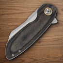 Rough Ryder Bullfrog Folding Knife 2.75" Stainless Steel Blade Black Pakkawood Handle