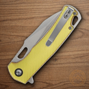 Rough Ryder Linerlock Folding Knife 3" Stainless Steel Blade Amber Acrylic Handle