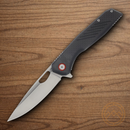 Rough Ryder Linerlock Folding Knife 3.5" Stainless Steel Blade Black G10 Handle