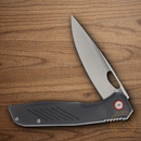 Rough Ryder Linerlock Folding Knife 3.5" Stainless Steel Blade Black G10 Handle