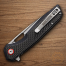 Rough Ryder Linerlock Folding Knife 3.5" Stainless Steel Blade Black G10 Handle