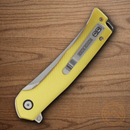 Rough Ryder Linerlock Folding Knife 3.75" Stainless Steel Blade Amber Acrylic Handle