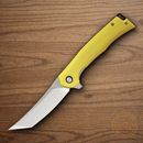 Rough Ryder Linerlock Folding Knife 3.75" Stainless Steel Blade Amber Acrylic Handle