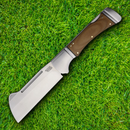 Rough Ryder Camp Side Folding Knife 3.88" Stainless Steel Blade Brown Micarta Handle