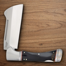 Rough Ryder Camp Side Folding Knife 3.88" Stainless Steel Blade Black Micarta Handle