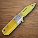Rough Ryder Sour Lemon Folding Knife 1.38" Stainless Steel Blade Yellow Acrylic Handle