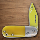 Rough Ryder Sour Lemon Folding Knife 1.38" Stainless Steel Blade Yellow Acrylic Handle