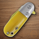 Rough Ryder Sour Lemon Folding Knife 1.38" Stainless Steel Blade Yellow Acrylic Handle
