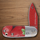 Rough Ryder Strawberry Folding Knife 1.38" Stainless Steel Blade Acrylic Handle
