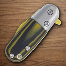Rough Ryder Bad Nanner Folding Knife 1.38" Stainless Steel Blade Black/Yellow G10 Handle