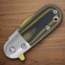 Rough Ryder Bad Nanner Folding Knife 1.38" Stainless Steel Blade Black/Yellow G10 Handle
