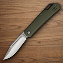 Rough Ryder Folding Knife 3.5" Stainless Steel Blade Green G10 Handle