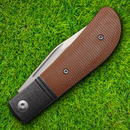 Rough Ryder Folding Knife 2.75" Stainless Steel Blade Bronze Micarta Handle